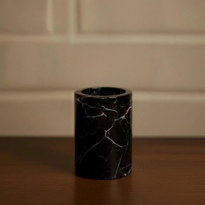 Luxury Black Marble Bathroom Set Four-Piece Rectangle Tray Soap Dispenser <b>Toothbrush</b> <b>Holder</b> With Easy To Clean Feature - Product Image 3