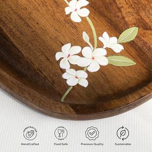 Platos de servir, bandejas de servir, platos para dulces, platos de servir dorados, platos de servir plateados, platos para comida de cantina, platos para fiestas - Product Image 3