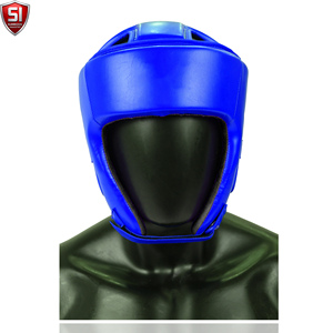 Protector de Cabeza de Cuero Vacuno Personalizado OEM MMA de Secado Rápido Unisex para Entrenamiento de Kickboxing, Sparring, Karate, Taekwondo - Product Image 1