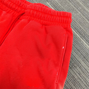 Pantalon de jogging évasé tendance personnalisé avec impression flamme, style vintage, effet délavé à l'acide, coupe évasée tendance - Product Image 5