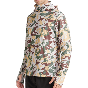 Wholesale Breathable Camo Print Quick Dry Fishing Long Sleeve Hooded Face Mask Shirts Comfortable Fishing Wear - Product Image 3