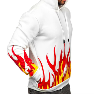 Sweat à capuche personnalisé imprimé par sublimation pour homme, en polaire, décontracté, uni, avec poche, séchage rapide, respirant, écologique, personnalisable 2026 - Product Image 3