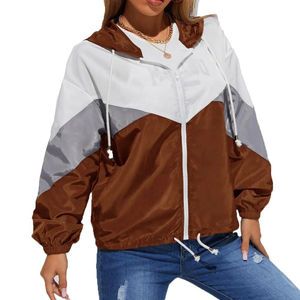 Veste matelassée imperméable personnalisée pour femme, color block, respirante, en peau de mouton, doublure en lin imprimé, crochetée, collection hiver 2026 – Vente en gros - Product Image 4
