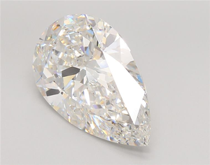 Diamant de laboratoire cultivé CVD de 5,05 carats, taille poire brillante, blanc F, clarté VVS2, excellente taille, pour la fabrication de bijoux - Product Image 4