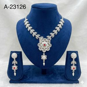 DDP MJ Kewelers - Juego de Joyas de Moda Étnica para Mujer, Más Vendido a Nivel Mundial, Forma Personalizada, Chapado en Oro/Plata, con Circonitas - Product Image 5