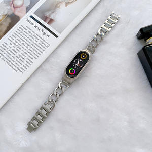 Para <span class=keywords><strong>Mi</strong></span> <span class=keywords><strong>Band5</strong></span>/6/7 Correa Jeans Chain Correa inteligente de metal con estuche Jeans Chain Correa de reloj inteligente de metal para <span class=keywords><strong>Mi</strong></span> <span class=keywords><strong>Band5</strong></span>/6/7 - Product Image 6