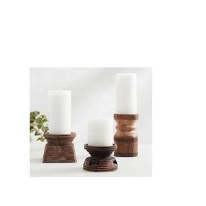 Support de bougie minimaliste en bois fait main pour mariages, événements festifs, fêtes et cadeaux – Présentoir à bougies pour la maison et la table de restaurant - Product Image 3