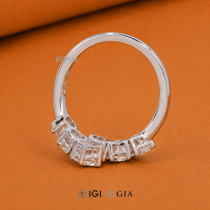 1.50TW Round Cut Lab Grown Engagement Ring,Diamond <b>Wrap</b> Ring,Bypass <b>Wedding</b> Ring,Unique Diamond Ring <b>For</b> Women,Anniversary Ring - Product Image 5