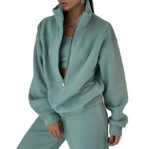 Sudadera con capucha de alta calidad, sin arrugas, duradera, estructurada, 100% poliéster, versátil, ideal para el verano, para mujer. - Product Image 1