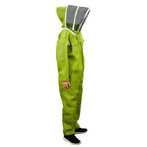 Traje de Apicultura Rojo Transpirable de Malla Airmesh con Velo de Malla y Mangas Holgadas de Poliéster para Apicultores - Product Image 2