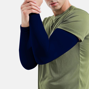 Manguitos de Ciclismo para Hombre, Ligeros, con Protección UV, Personalizados, Unisex, de Alta Elasticidad, Color Sólido - Product Image 4