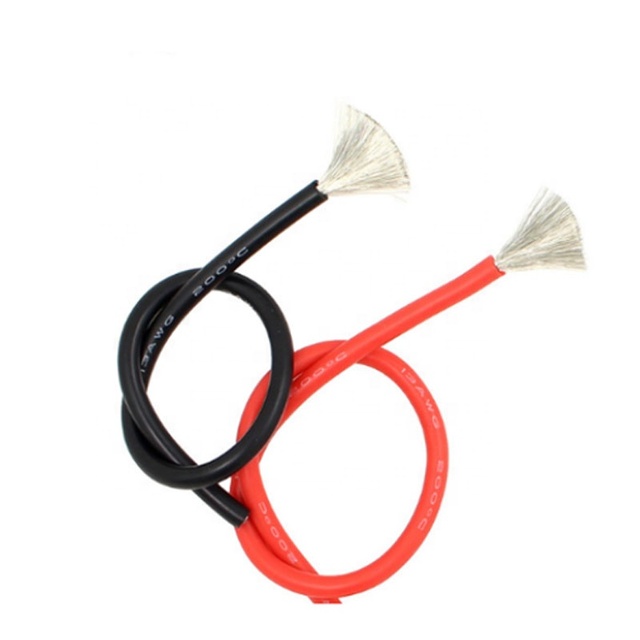 200Degree High Temperature Resistant Gel Silicone Wires 8AWG 10AWG Silicone Rubber Insulated Lithium Battery Cable