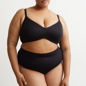 Culottes Femme Taille Moyenne de Qualité Supérieure, Lot de 2, Sans Couture, en Coton et Spandex, Couleur Unie, Style Basique, Lavables en Machine - Product Image 3