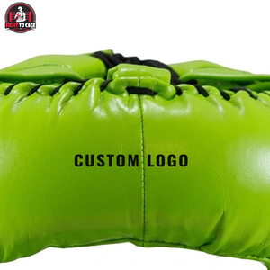 Neon Green PU Boxing Set with <b>Head</b> guard Gloves and Abdominal Protector for <b>Training</b> - Product Image 6