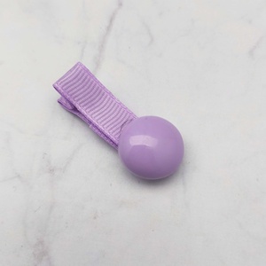 Ensemble de pinces à cheveux pour filles, en aluminium et ruban, couleur violet doux, avec fleurs 3D, gâteaux, ours et bonbons, confortables et sécurisées - Product Image 5