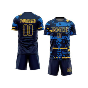 ชุดฟุตบอล โพลีเอสเตอร์ 100% ระบายอากาศได้ดีและแห้งเร็ว ชื่อทีมสั่งทำพิเศษ - Product Image 1