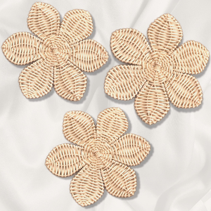 Direct Sale Natural Floral Wall Art Collection rattan <b>decorate</b> kid Woven Material For <b>Nursery</b> Room Interior Display Design - Product Image 3