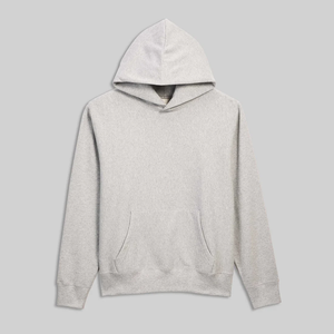 Custom <b>Mens</b> <b>Grey</b> Cotton Fleece Pullover Hoodie Regular Fit Kangaroo Pocket Premium Blank Casual Streetwear <b>Sweatshirt</b> - Product Image 1