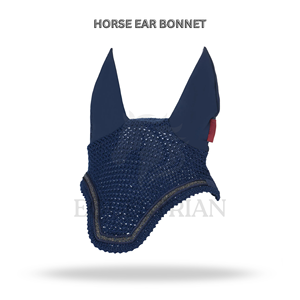 Cache-oreilles pour cheval personnalisé, voile anti-mouches équestre, protection des oreilles en maille et laine pour l'équitation, l'entraînement et la compétition, outils équestres - Product Image 2