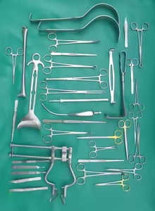 Ensemble d'instruments chirurgicaux de laparotomie de base de 108 pièces en acier inoxydable réutilisable, certifié ISO/CE, de haute qualité - Product Image 2