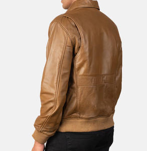 Chaqueta de Cuero para Hombre, Estilo Motero, Cuero Sintético Desgastado, Material de Primera Calidad, Imitación de Cuero - Precio al por Mayor - Product Image 5