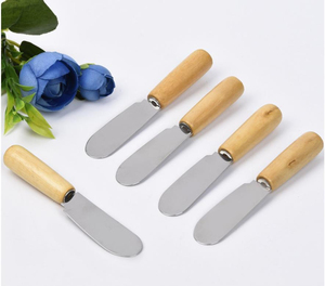 Juego de Cuchillos para Mantequilla de Acero Inoxidable, 1 Pieza, Mango de Madera, Grosor de 0.5 mm, Cuchillos Utilitarios para Manualidades, PUNTA Afilada, Garantía de 3 Años - Product Image 2