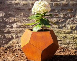 Pots de fleurs en métal sur mesure pour jardin, jardinières extérieures, grands pots de fleurs en métal irréguliers pour jardin extérieur - Product Image 4