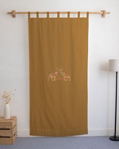 Rideaux en coton doux faits à la main pour salon et chambre à coucher, élégants et faciles d'entretien, panneaux de fenêtre, rideaux de porte - Product Image 3