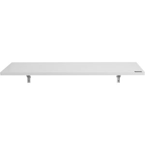 Tavolo Pieghevole Salvaspazio da Parete in Plastica 120x50cm con Supporto in Ferro per Piccoli Spazi - Product Image 1