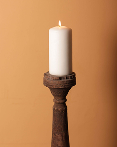 Portavelas de Madera Pulida Ecológica, Decoración del Hogar, Estilo Rústico, Portavelas de Pilar, Regalos para Ferias Comerciales MULTI CRAFT - Product Image 3