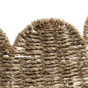Handmade Woven Seagrass <b>Christmas</b> <b>Tree</b> Collar Scalloped Edge Decorative <b>Tree</b> <b>Base</b> Cover Rustic Holiday Decoration - Product Image 2