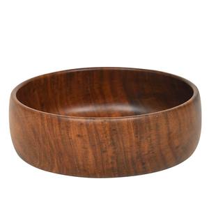 Cuenco de madera de acacia apto para alimentos para ensaladas, patatas fritas, frutos secos, exhibición en mesa de centro, vajilla de cocina de madera antigua para encimera - Product Image 6