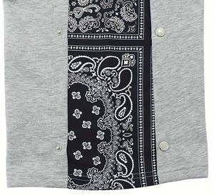 Pantalon de survêtement gris pour homme avec bande latérale Paisley noire, taille élastique et cordon de serrage, coupe décontractée, poids moyen, idéal pour l'automne - Product Image 6