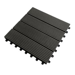 Confezione da 11 Pezzi 300*300*22mm WPC Fai-da-te a Incastro per Piastrelle da Esterno, Giardino e Rivestimenti in Legno Composito per Piscine - Product Image 1