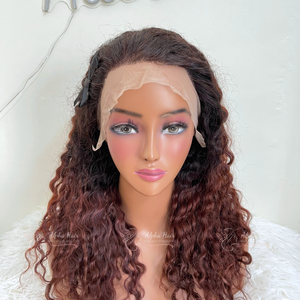 Meilleure Qualité Soyeux Super Double Dessiné Bouclés Ondulés Extensions de Cheveux Vietnamiens Sans Colle HD Perruque Frontale en Dentelle Mèches de Cheveux Humains Purs - Product Image 1