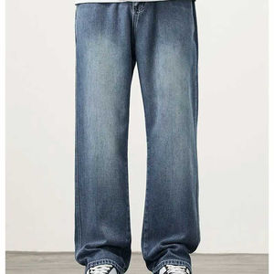 New Men's Lightweight High Waist <b>Lace</b> Straight-Leg Canvas Denim Pants 100% Cotton Eco-Friendly Quick Dry Casual High Quality - Product Image 4