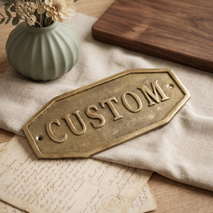Custom Brass <b>Plaques</b> Personalized Metal Nameplates Commemorative Gift <b>Plaques</b> Historical Building Signs Durable Outdoor Door - Product Image 3