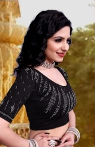 Blusa de Mujer de Talla Grande, Diseño Nuevo, Estilo Vintage, para Invierno y Verano, de Alta Calidad, en Georgette, para Fiestas, Bodas y Ocasiones Especiales - Product Image 2