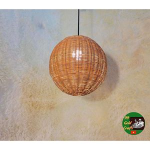 Vietnam Handmade Bamboo Hanging <b>Lamp</b> Woven Rattan Style Pendant Light <b>Shade</b> for Cafe Restaurant Hotel Home Interior Decor - Product Image 5