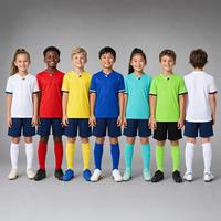 Ensemble de maillots et shorts de football à séchage rapide pour jeunes et enfants, modèle 2627 AW, vente en gros, personnalisable, meilleur prix