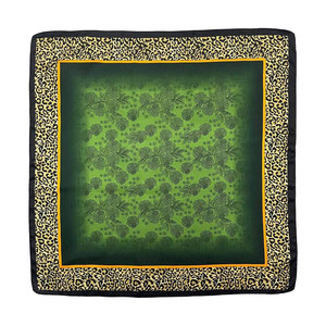 Design Your Own Low MOQ Women Square <b>Scarf</b> 100% <b>Silk</b> Customizable Color & Logo Elegant All Season Use Pakistan Made - Product Image 1