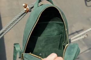 Nouveau sac en cuir véritable pour femmes sac à dos en peau de vache à la main sac à dos pour femmes - Product Image 5