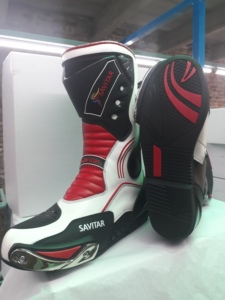 Botas de carreras de cuero originales hechas a medida, botas de carreras para motocicleta, botas de aventura a media pantorrilla - Product Image 3