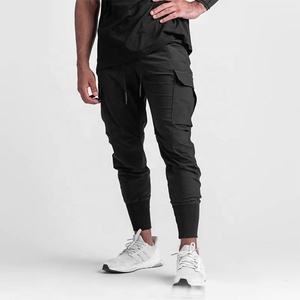 <b>Men's</b> <b>Black</b> <b>Cargo</b> Jogger <b>Pants</b> Mid Waist Straight Leg Trousers Breathable Quick Dry Casual Gym Outdoor Autumn Wear Midweight - Product Image 1
