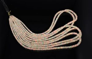 Natural Flashy Ethiopian <b>Opal</b> Rondelle Beads 3-5 MM Welo <b>Opal</b> Gemstone Rondelle Beads 18 Inch Natural Ethiopian <b>Opal</b> Jewelry - Product Image 4