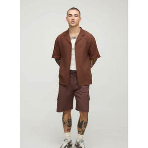 Chemise à manches courtes pour homme avec poche, impression à la demande, livraison directe, chemise habillée imprimée - Product Image 3