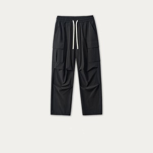 Men's Casual Baggy <b>Trousers</b> Custom Mid-Waist Loose Fit Multiple Pockets Digital Printing Canvas <b>Light</b> Weight Wide Leg High - Product Image 4