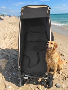 Poussette pour animaux de compagnie KS-6200, pliable, remorque pour vélo, pour grands chiens, cadre en aluminium, léger, suspension indépendante - Product Image 3