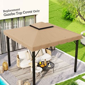 Toldo de Repuesto para Gazebo Color Caqui de 10 Pies x 10 Pies, Compatible con los Modelos 84C 051 o 84C 269 - Product Image 2