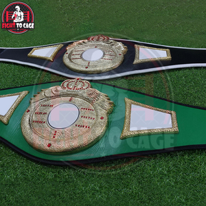 Crea tu propio cinturón de campeonato de artes marciales mixtas, lucha libre y boxeo, personalizado, ligero, ajustable y de cuero. - Product Image 3